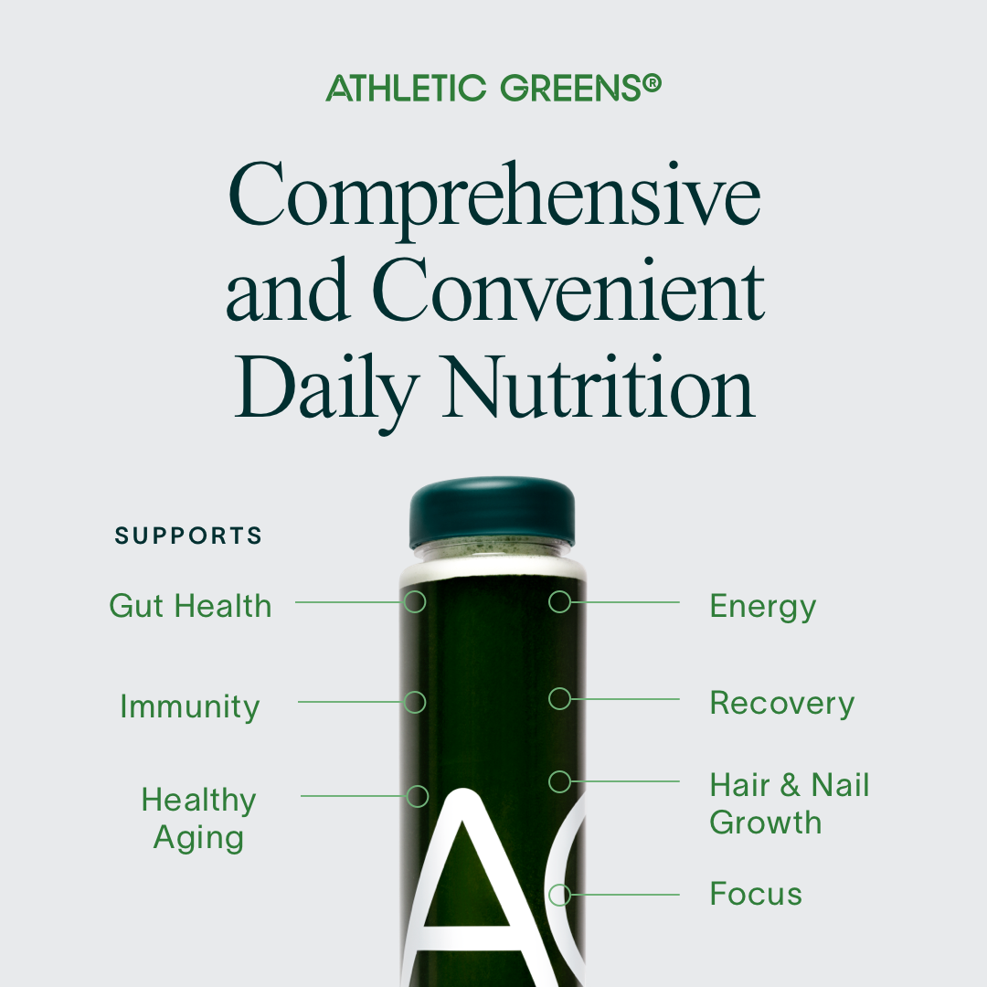 Ad by AG1 on the fastest and easiest way to cover daily nutrition