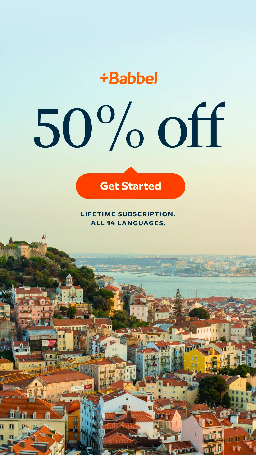 Ad by Babbel promoting its language learning app