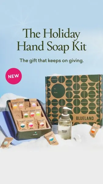 Ad by Blume presenting its skincare and body care products