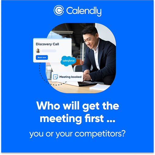 LinkedIn ad by Calendly framing speed as the competitive advantage
