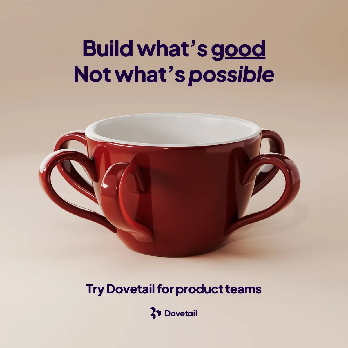 LinkedIn ad by Dovetail urging product leaders to hear problems from customers directly