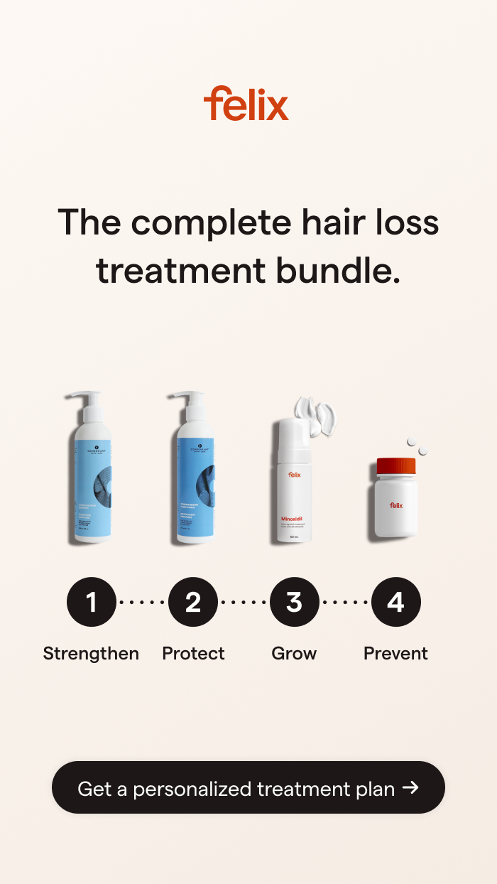 Ad by Felix Health on getting hair regrowth treatment fully online