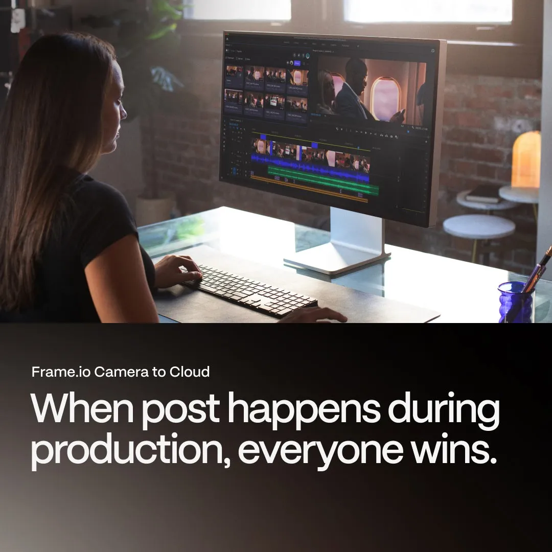 Facebook and Instagram ad by Frame.io presenting its video collaboration product