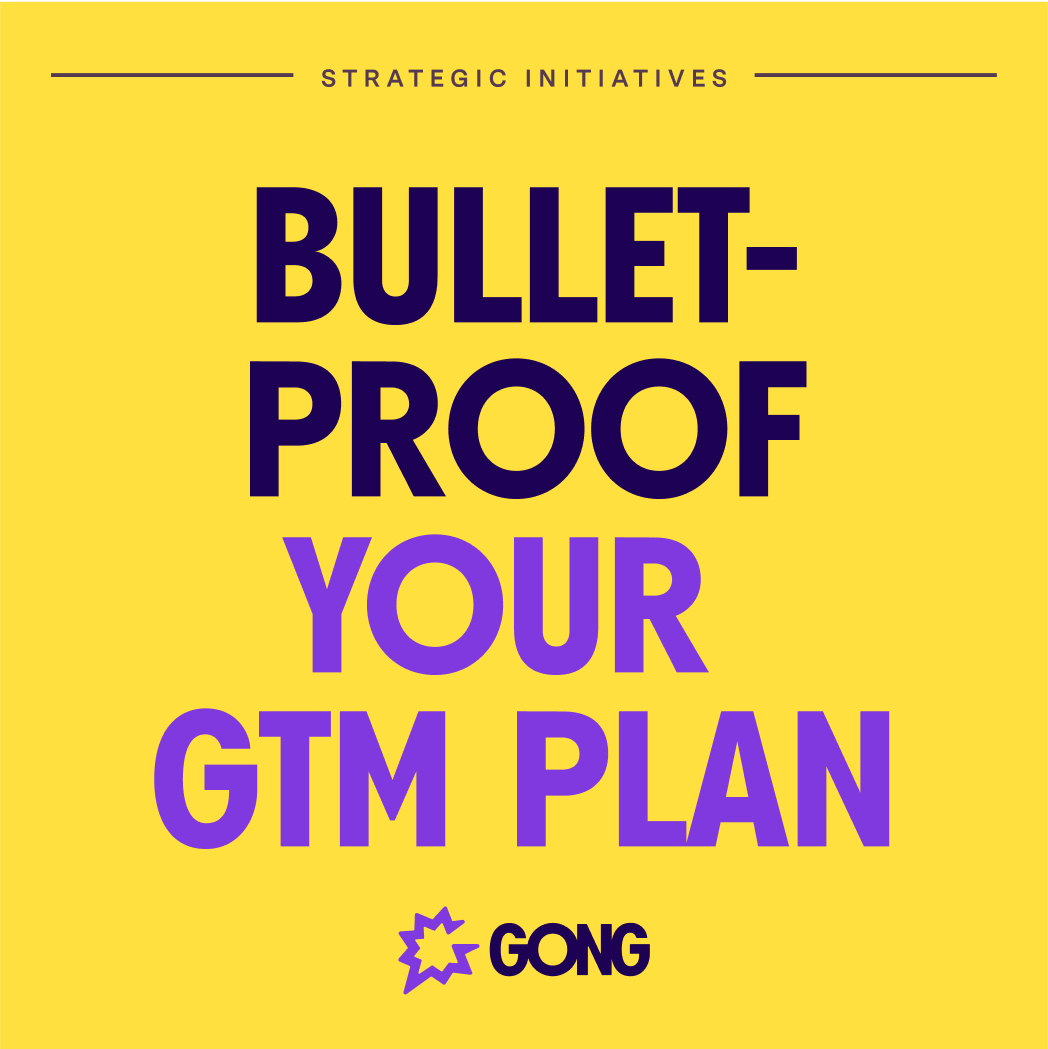 LinkedIn ad by Gong on real time visibility into a go to market strategy
