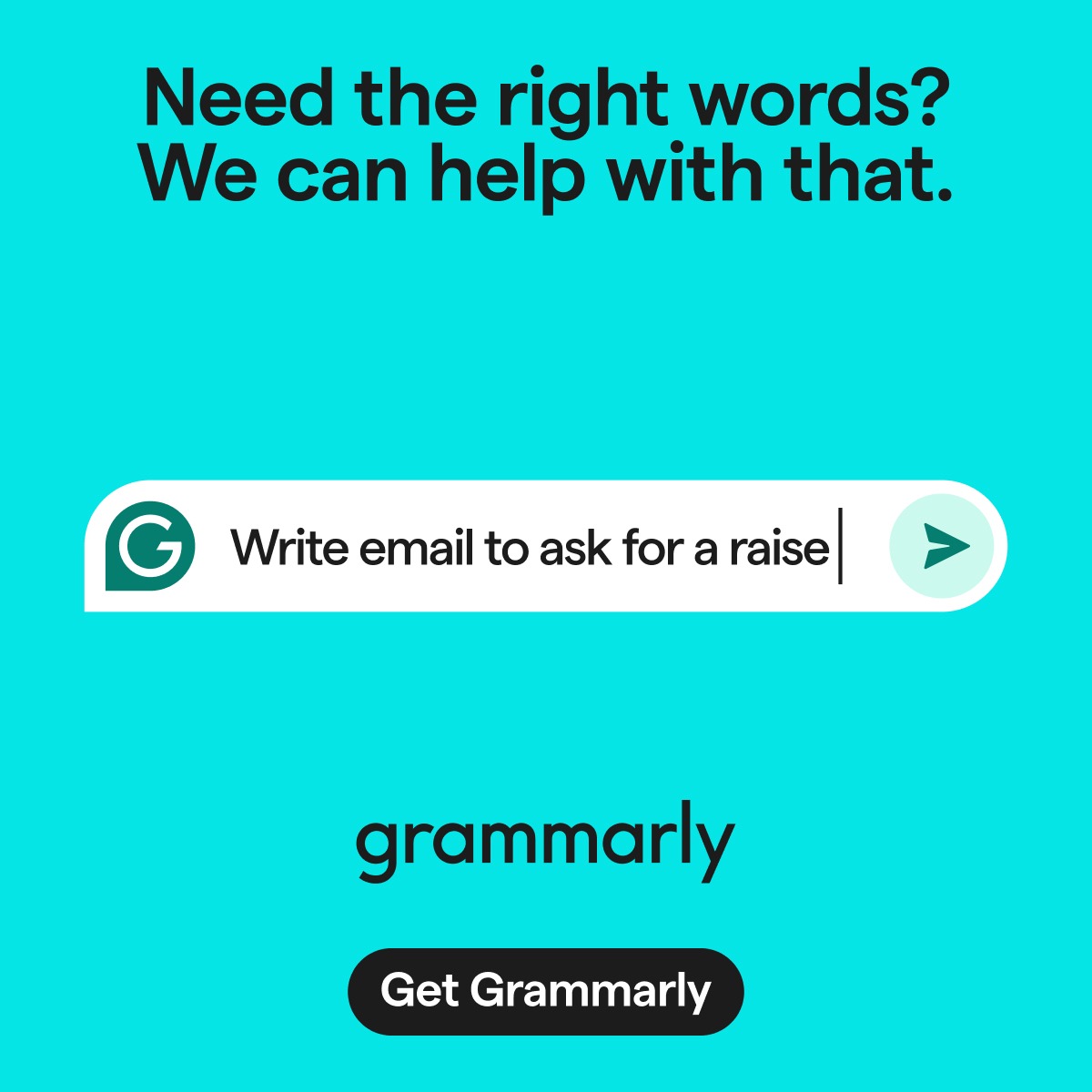 Facebook and Instagram ad by Grammarly promoting its writing assistant