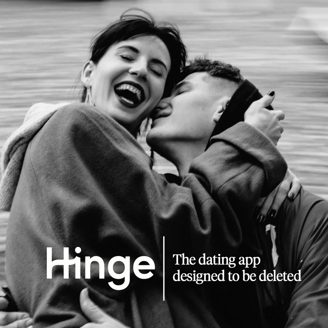 Facebook and Instagram ad by Hinge in Italian on the app designed to be deleted