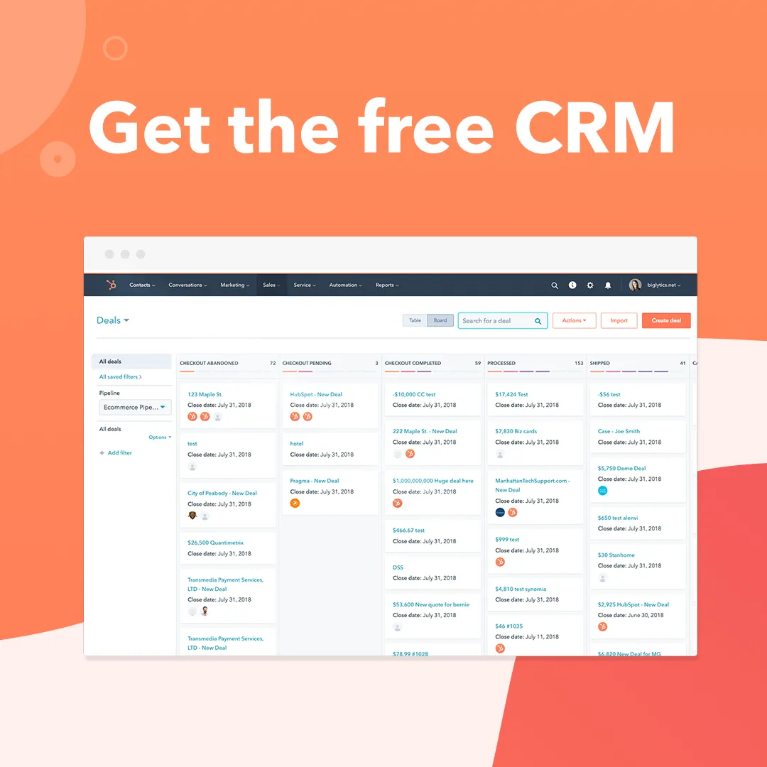 Facebook ad by HubSpot positioning its CRM around how people sell today