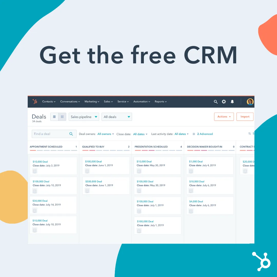 Facebook and Instagram ad by HubSpot on a CRM made for the way people sell today