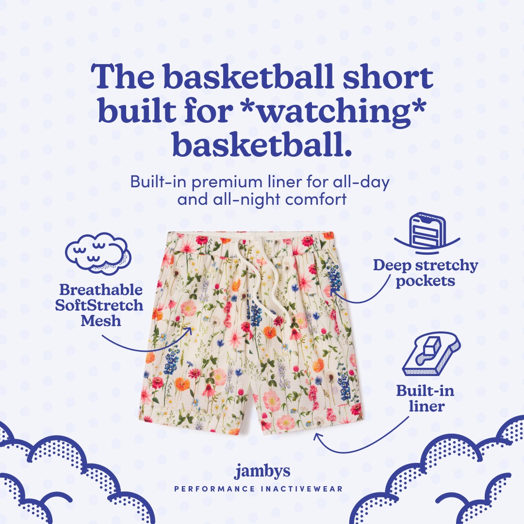 Ad by Jambys promoting house clothes that feel as good as cancelled plans