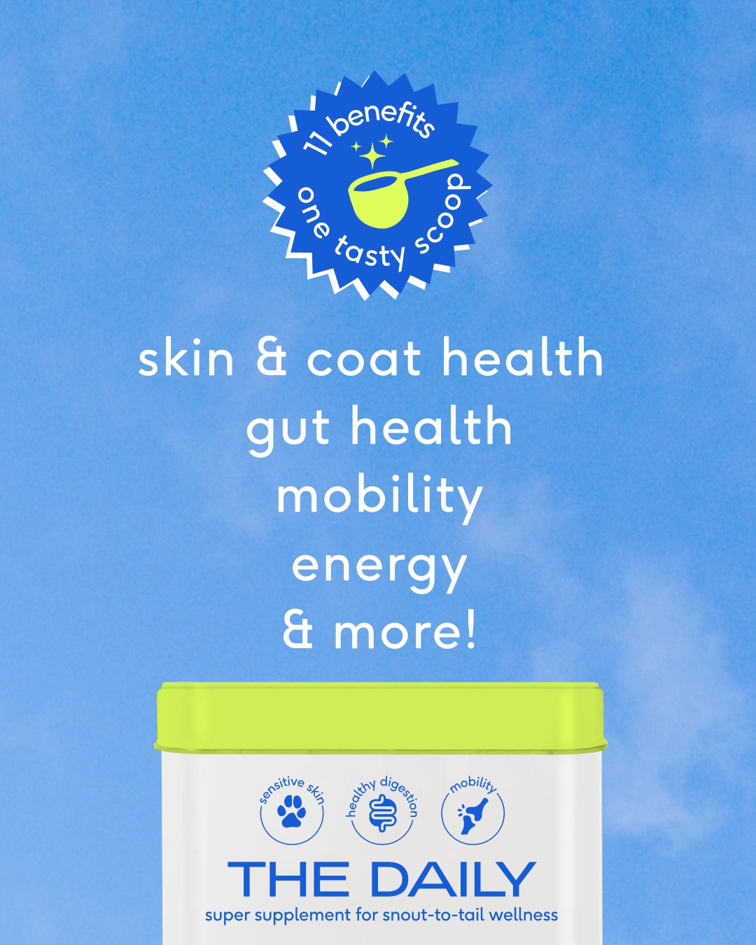 Facebook and Instagram ad by Native Pet presenting its dog supplement range