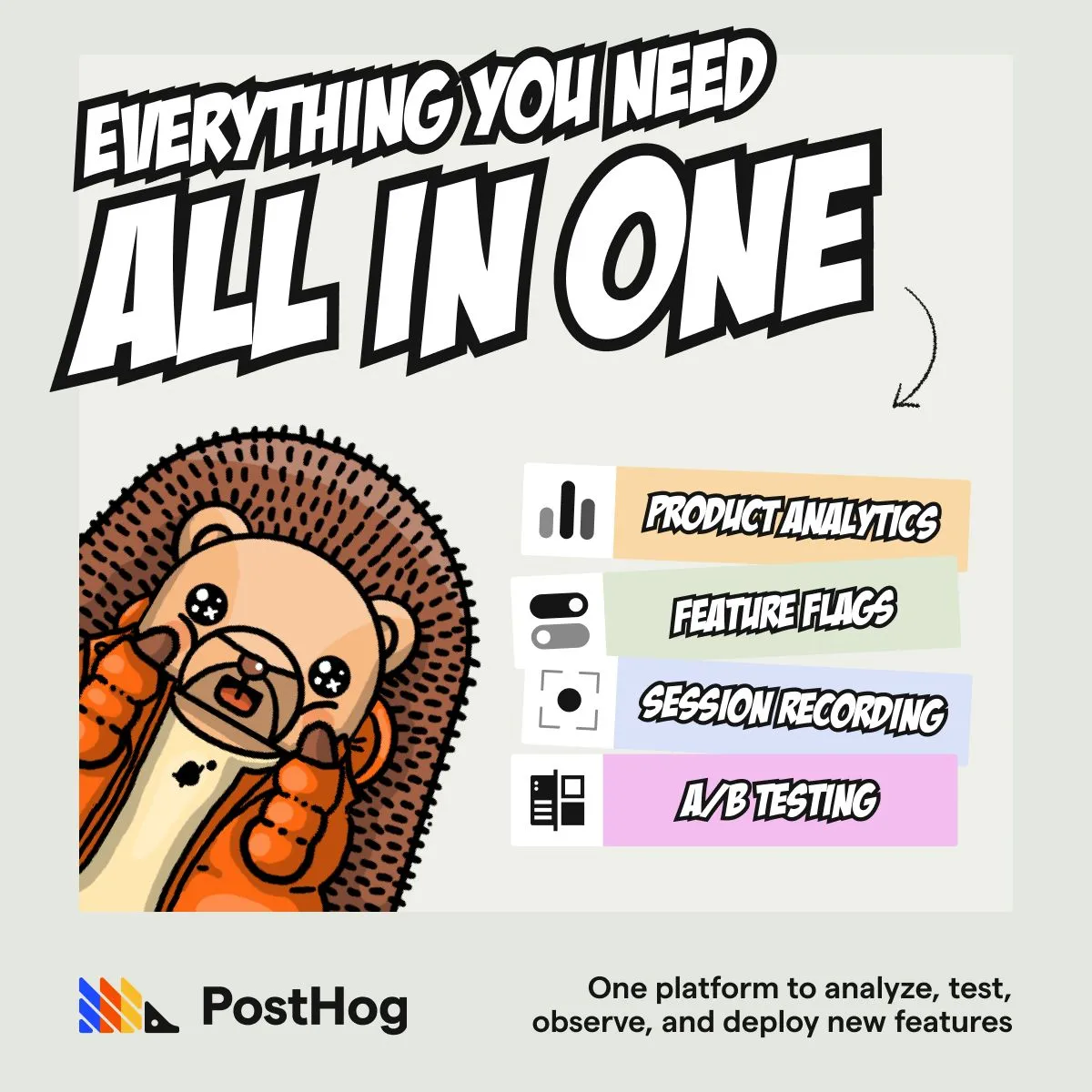 LinkedIn ad by PostHog inviting a free start to building better products