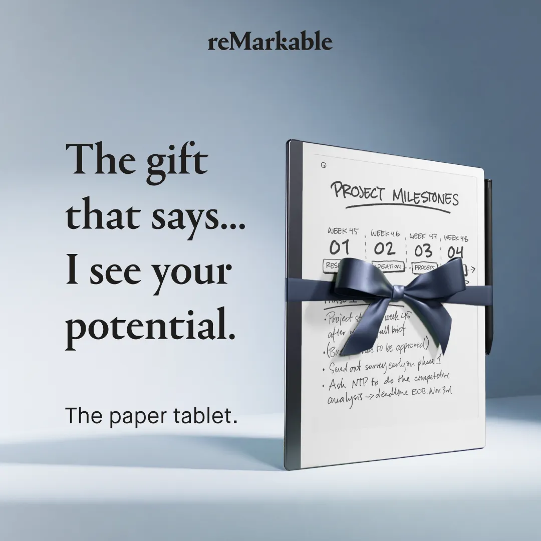 Facebook ad by reMarkable asking whether it is time to switch to digital paper