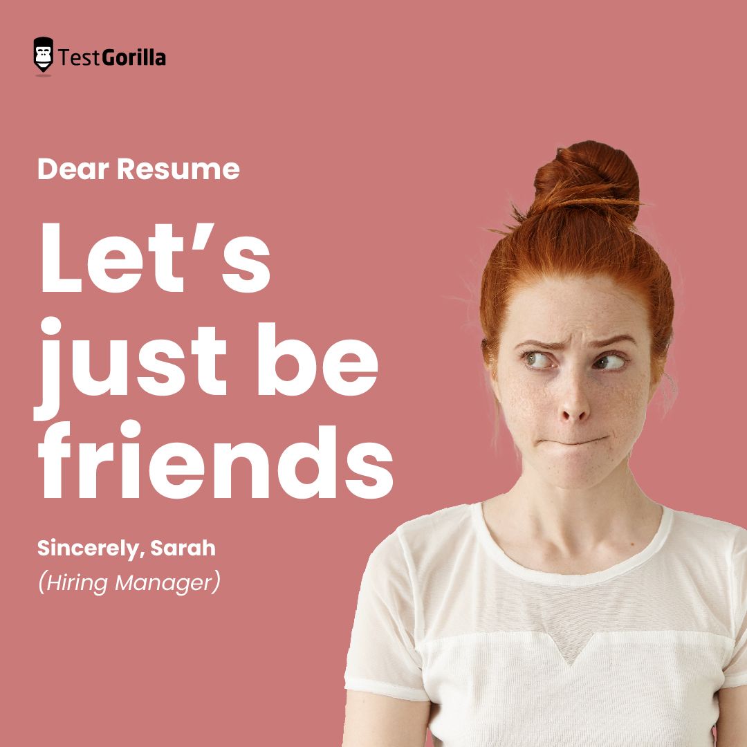 LinkedIn ad by TestGorilla asking readers to replace resumes with talent assessments
