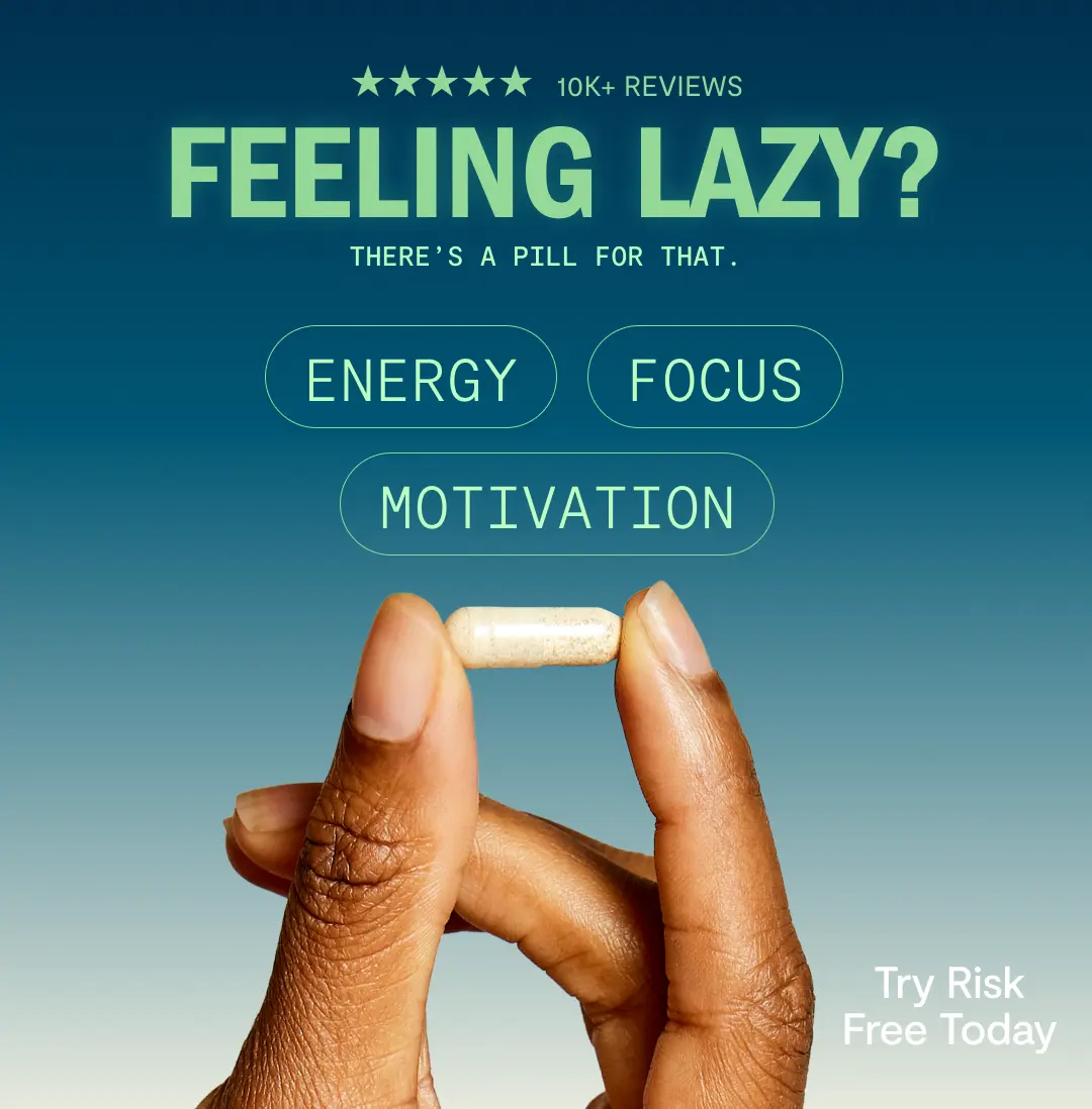 Facebook and Instagram ad by Thesis promoting a quiz for personalized nootropics