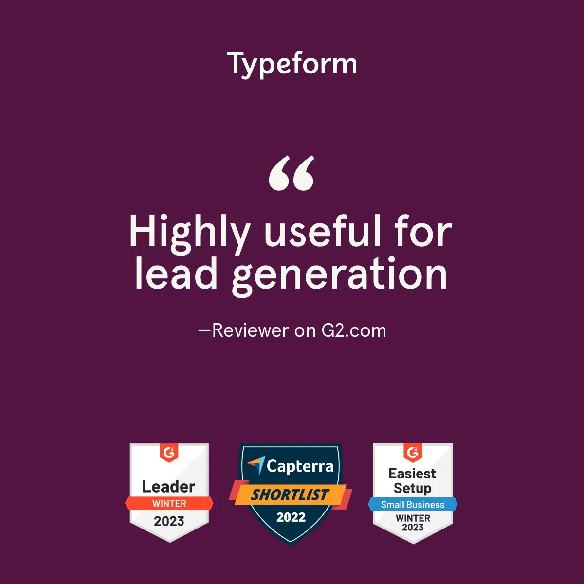 Facebook and Instagram ad by Typeform in French promoting attractive forms for more data