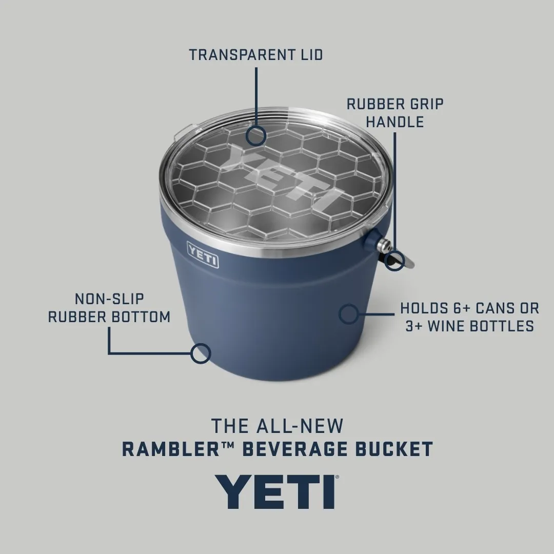 Ad by YETI introducing the all new Rambler beverage bucket