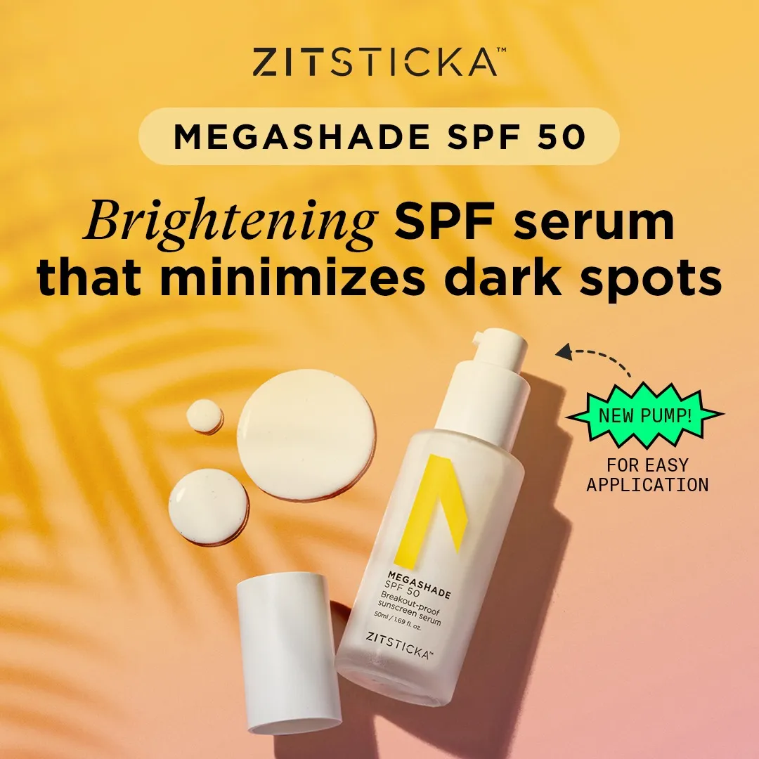 Facebook and Instagram ad by ZitSticka explaining how its skincare products work